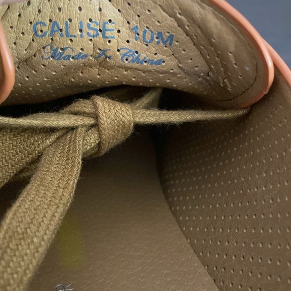 Donald Pliner Mens Calise Brown & White Sneaker Size 10M - Picture 7 of 8